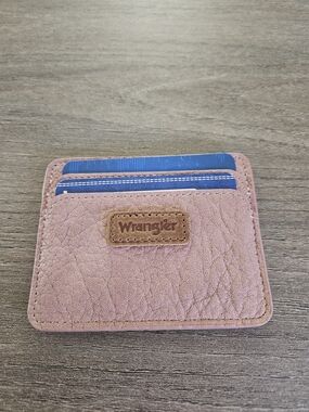 Wrangler Pink Leather Card Holder-NWT